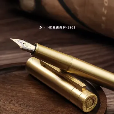 LT Hongdian Vintage Style 1861 Brass Fountain Pen